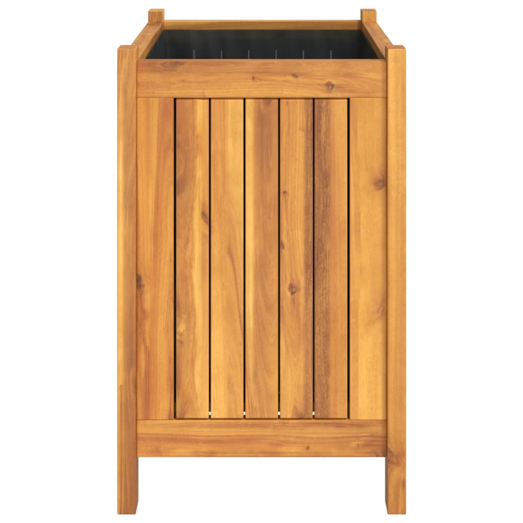 Plantekasse med foring 54x31x50 cm helte akasie vidaXL