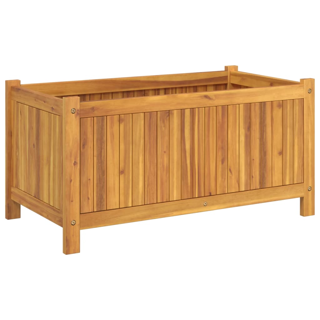 Plantekasse med foring 80x42x40 cm helte akasie vidaXL