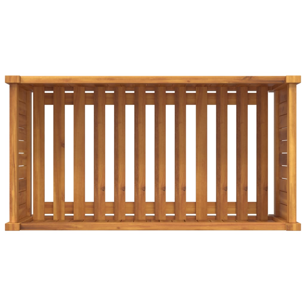 Plantekasse med foring 80x42x40 cm helte akasie vidaXL