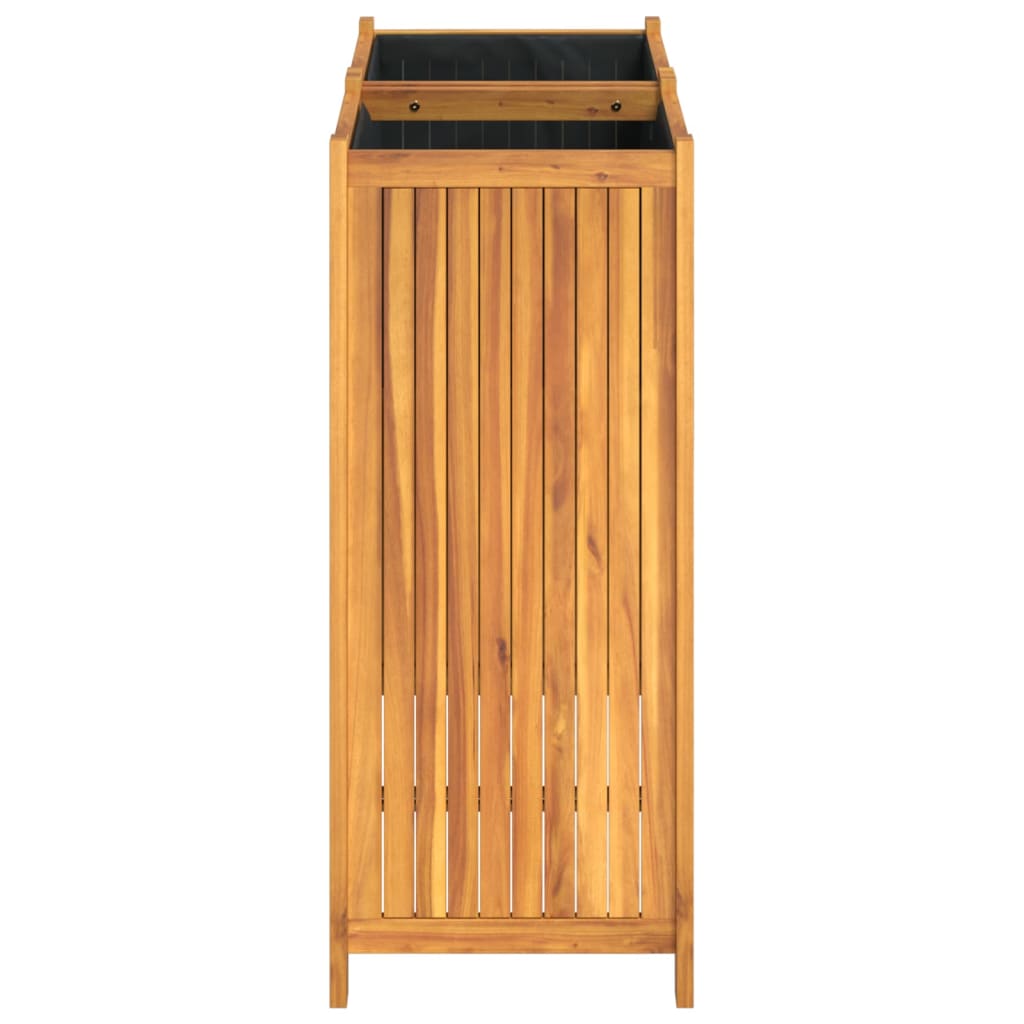 Plantekasse med foring 84x42x100 cm helte akasie