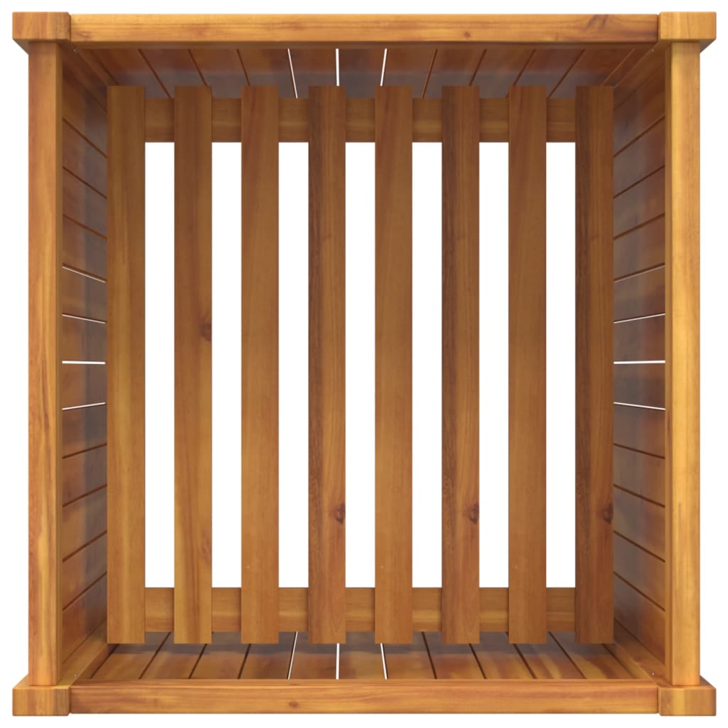 Plantekasse med foring 50x50x75 cm helte akasie vidaXL