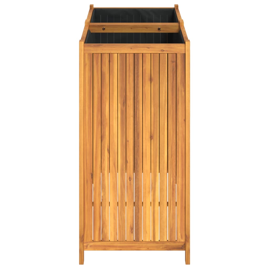 Plantekasse med foring 100x50x100 cm helte akasie vidaXL