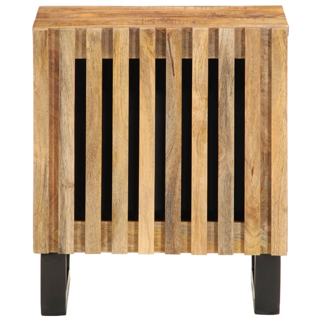 Nattbord 40x34x46 cm grovt heltre mangotre