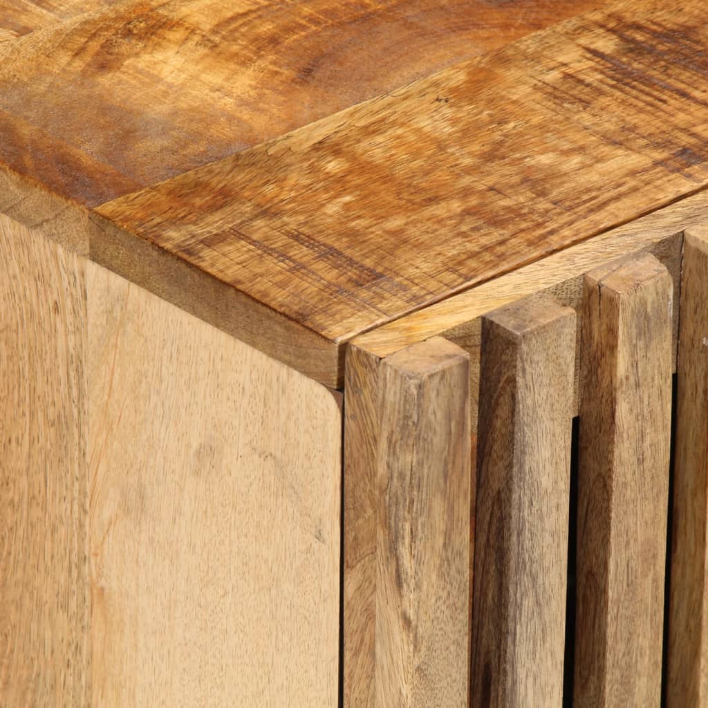 Nattbord 40x34x46 cm grovt heltre mangotre