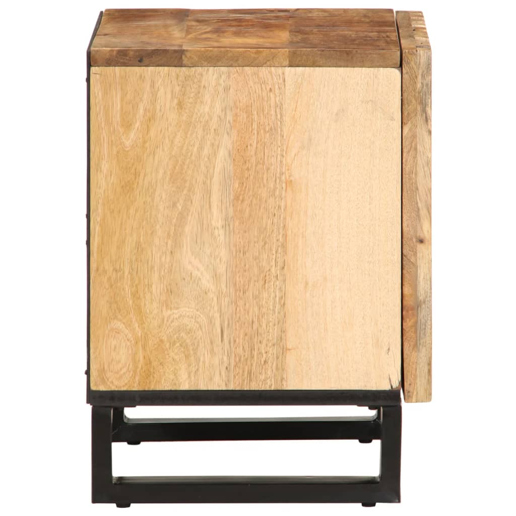 Nattbord 2 stk 40x34x46 cm grovt heltre mangotre