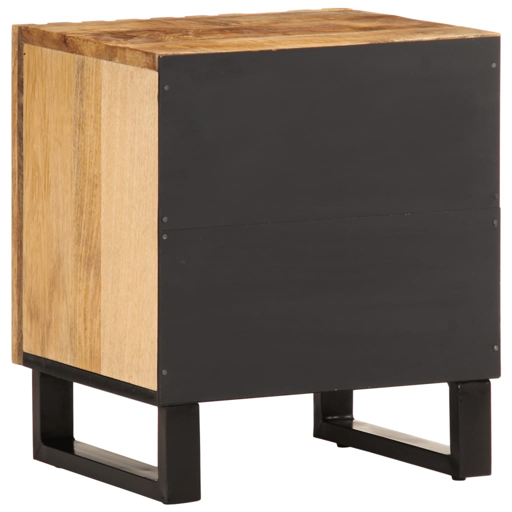 Nattbord 2 stk 40x34x46 cm grovt heltre mangotre