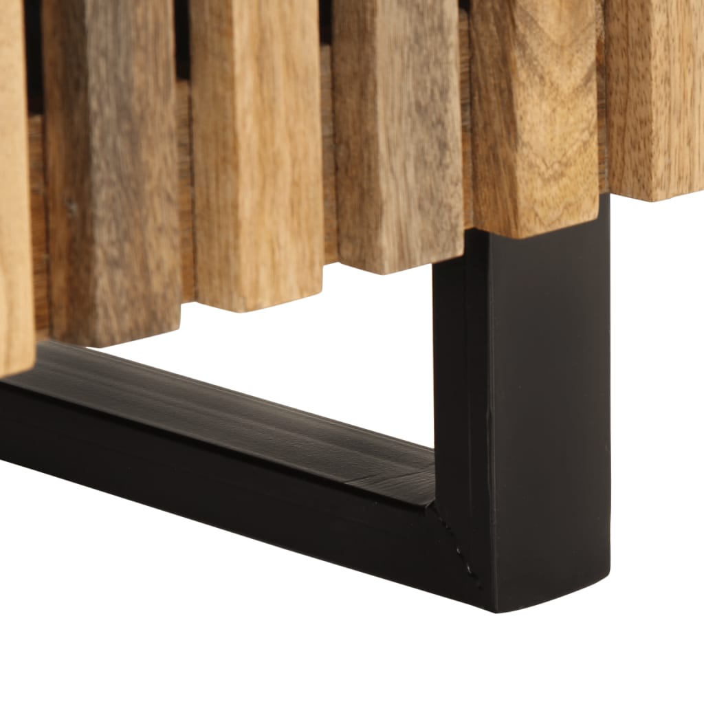 Nattbord 2 stk 40x34x46 cm grovt heltre mangotre