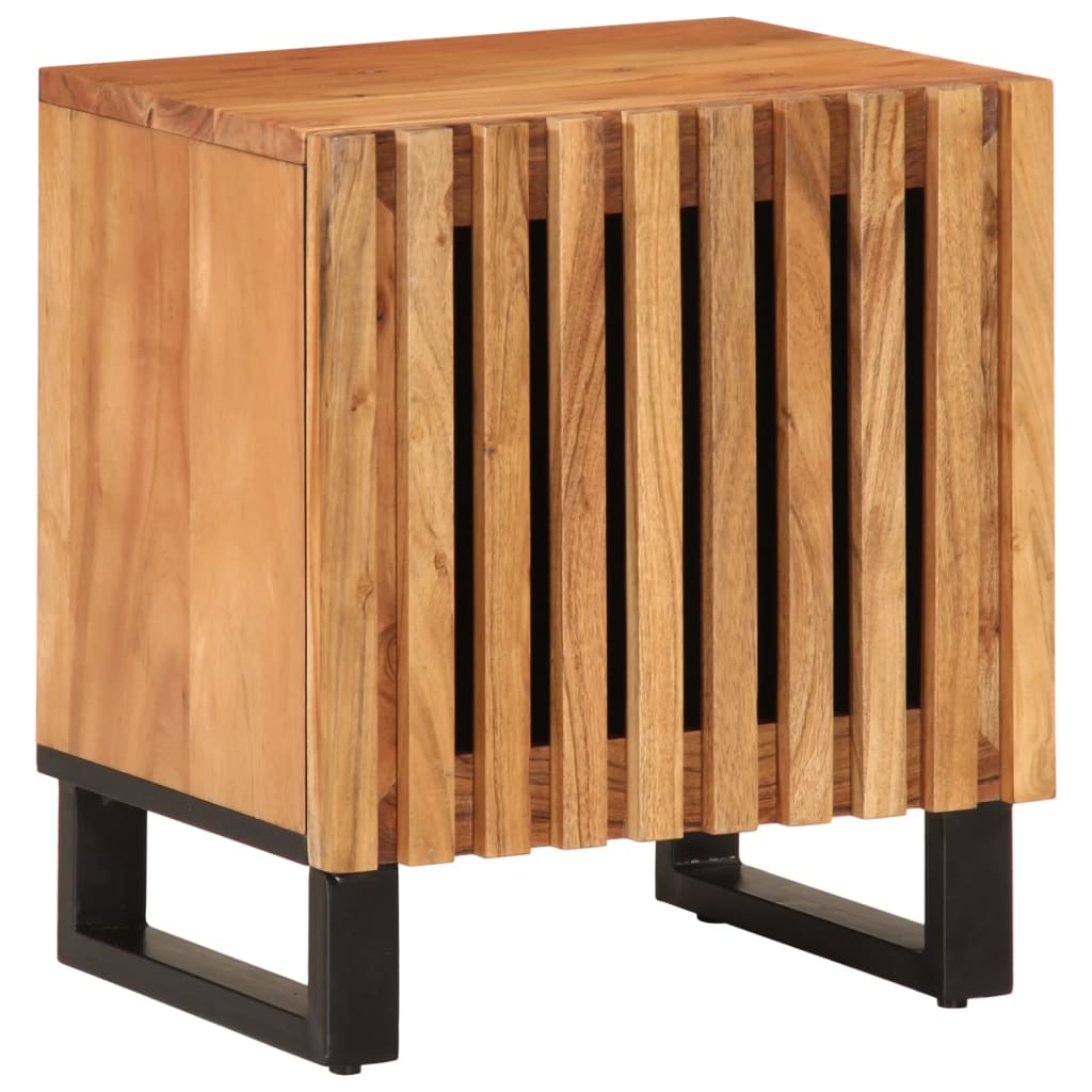 Nattbord 2 stk 40x34x46 cm heltre akasie