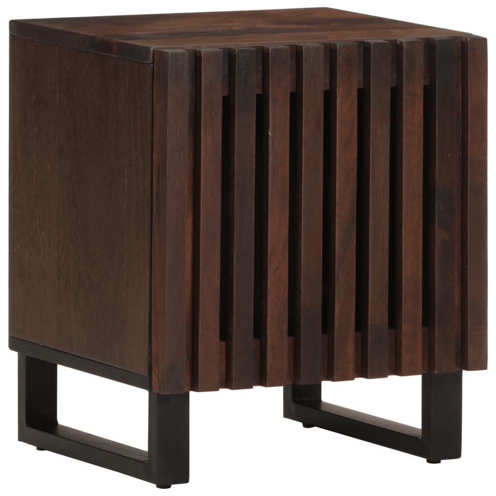 Nattbord 2 stk 40x34x46 cm heltre mango