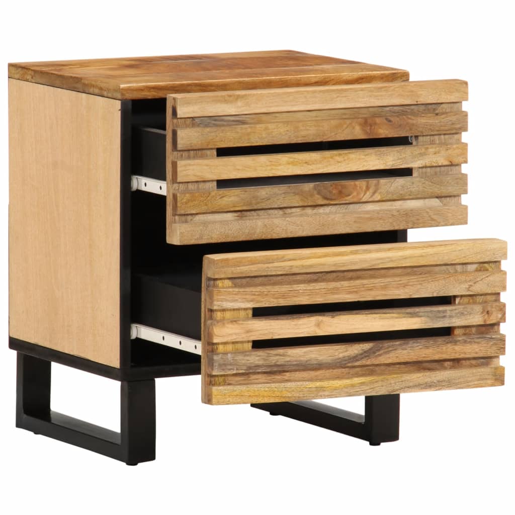 Nattbord 40x34x46 cm grovt heltre mangotre