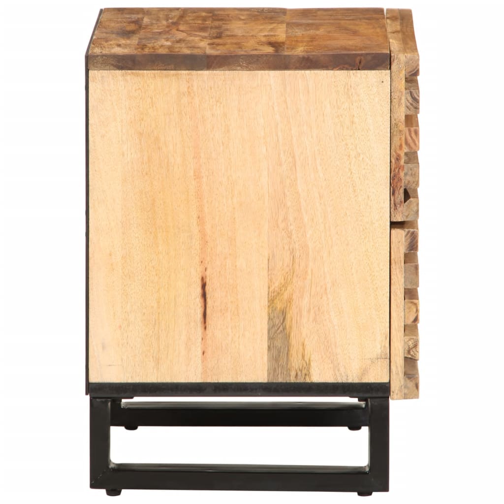 Nattbord 40x34x46 cm grovt heltre mangotre