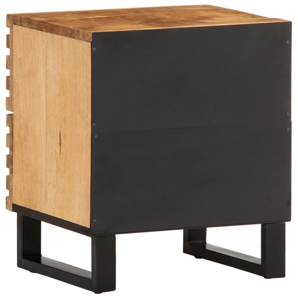 Nattbord 40x34x46 cm grovt heltre mangotre