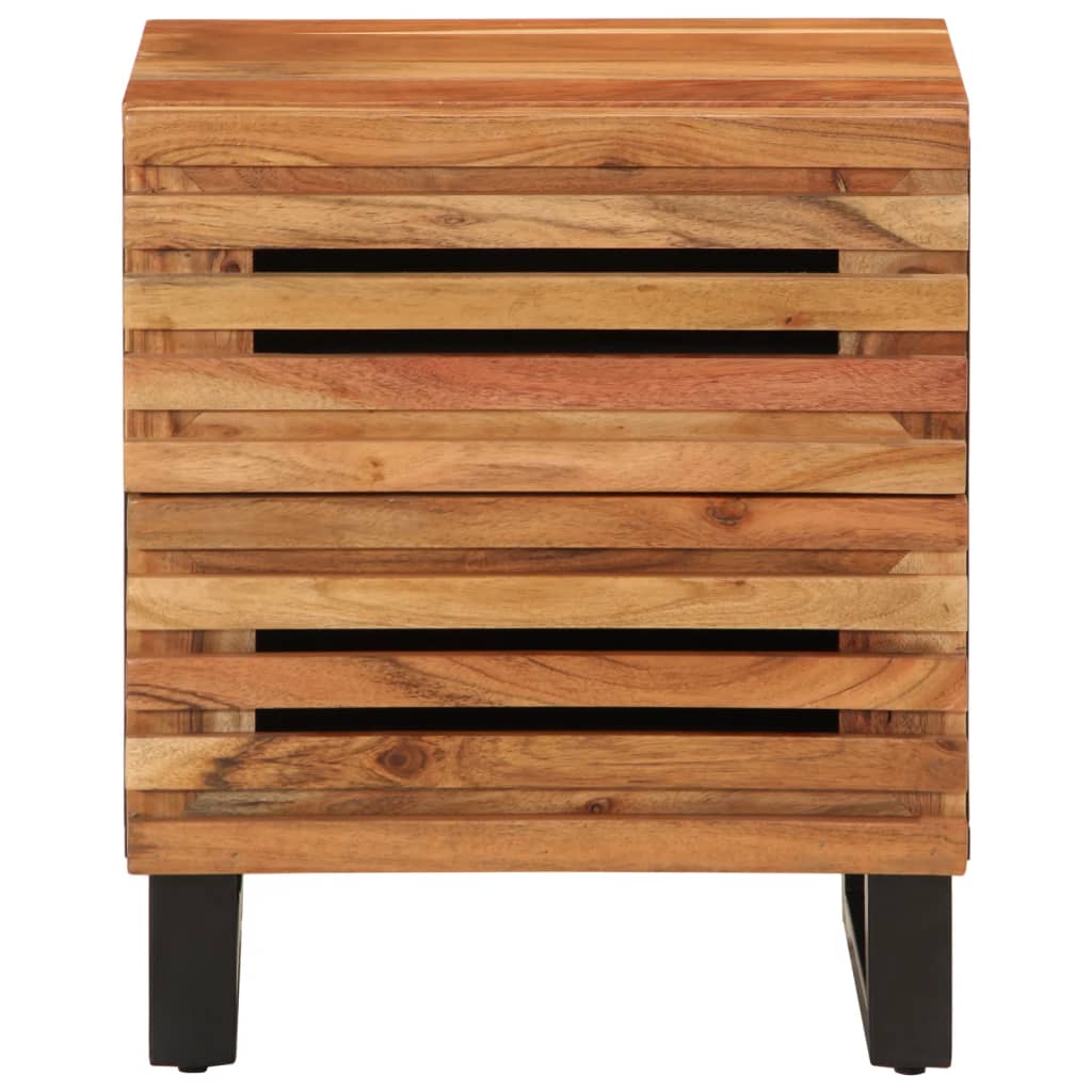 Nattbord 2 stk 40x34x46 cm heltre akasie