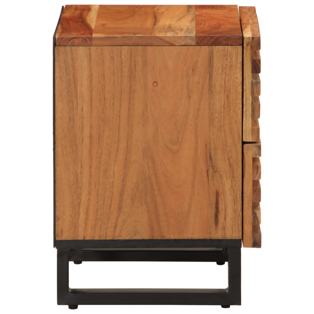 Nattbord 2 stk 40x34x46 cm heltre akasie