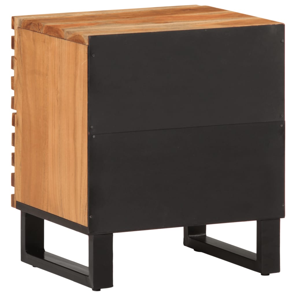 Nattbord 2 stk 40x34x46 cm heltre akasie