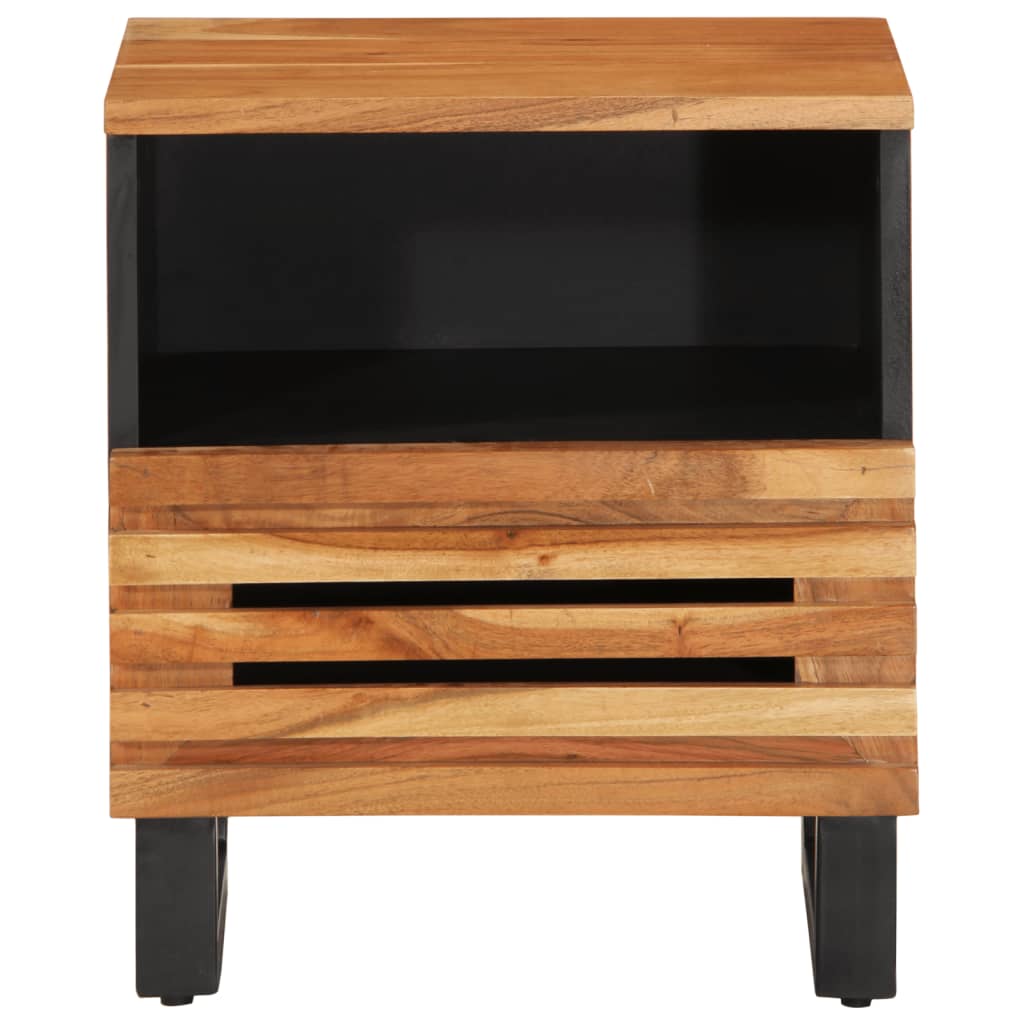 Nattbord 2 stk 40x34x46 cm heltre akasie