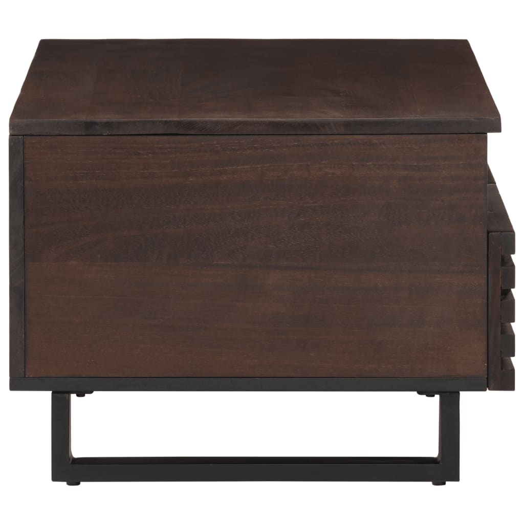 Salongbord brun 80x55x40 cm heltre mango