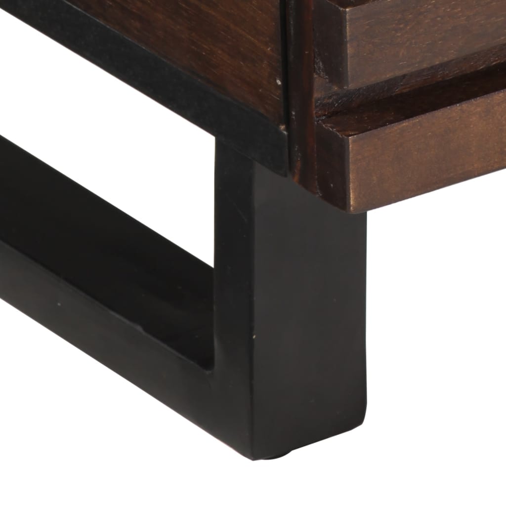 Salongbord brun 80x55x40 cm heltre mango