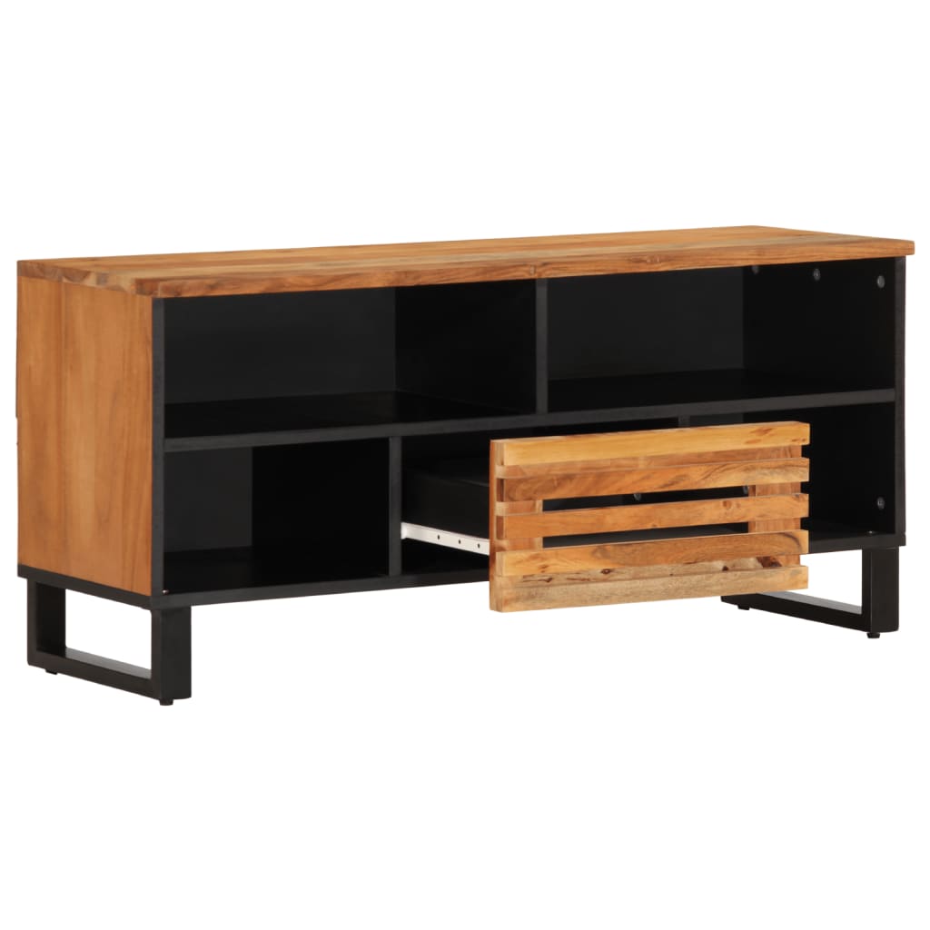 TV-benk 100x34x46 cm heltre akasie