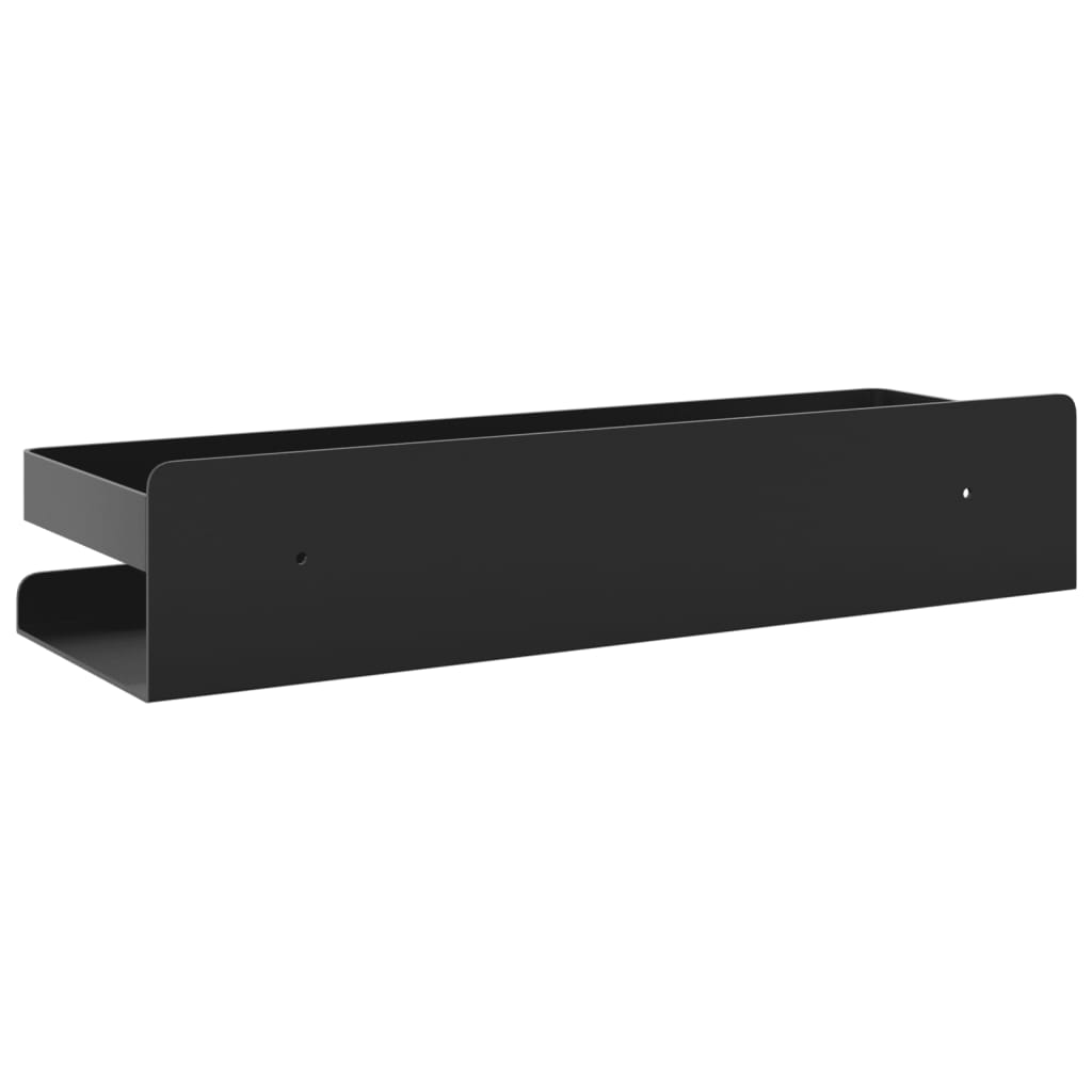 Dusjhylle matt svart 30x10x6 cm børstet 304 rustfritt stål vidaXL