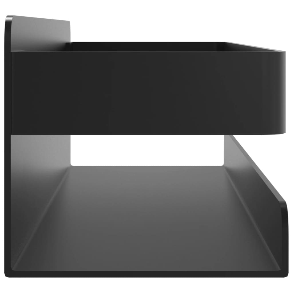 Dusjhylle matt svart 23x6,5x6 cm børstet 304 rustfritt stål vidaXL