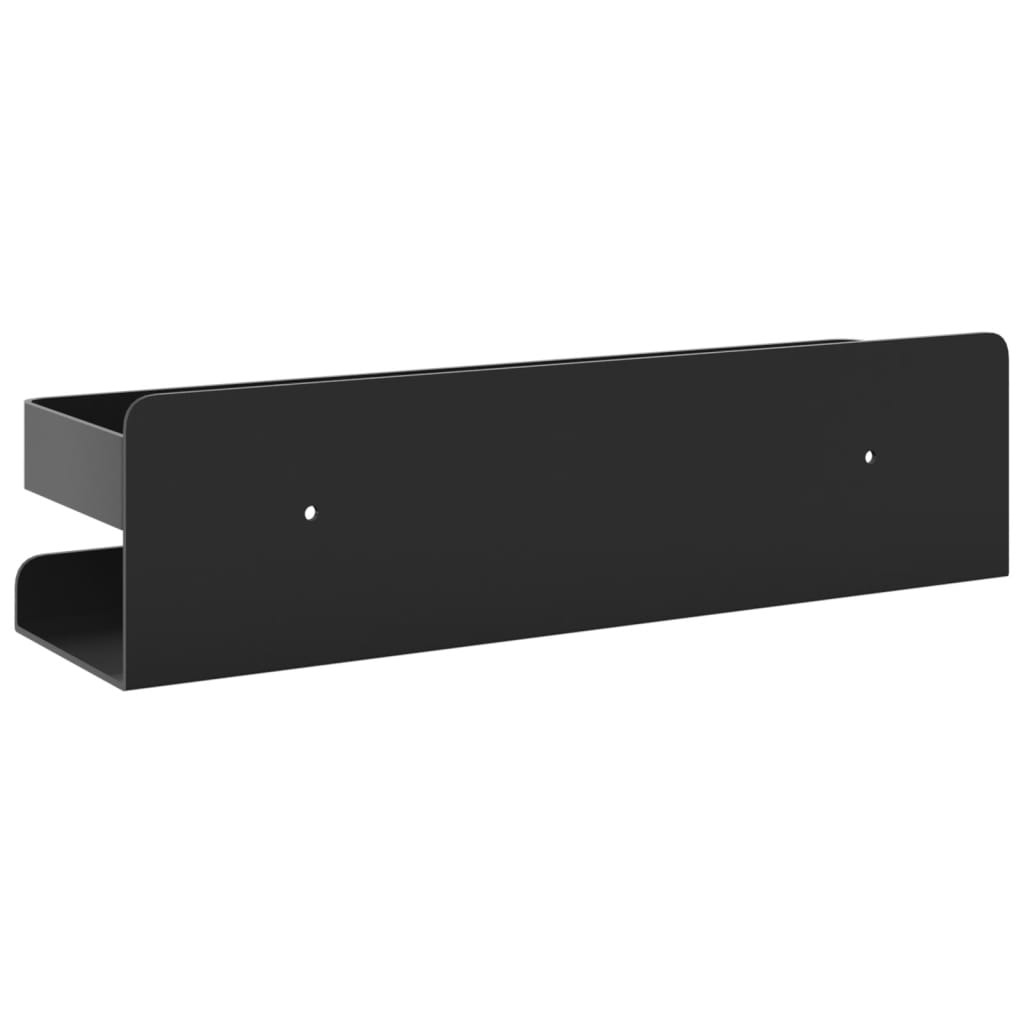 Dusjhylle matt svart 23x6,5x6 cm børstet 304 rustfritt stål vidaXL