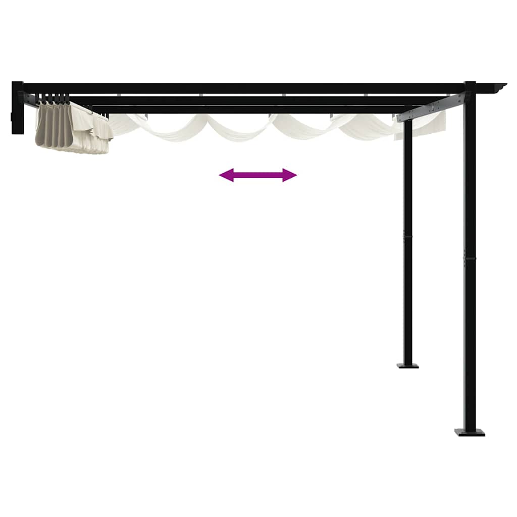 Paviljong Krem 300 x 300 x 200 cm Polyester