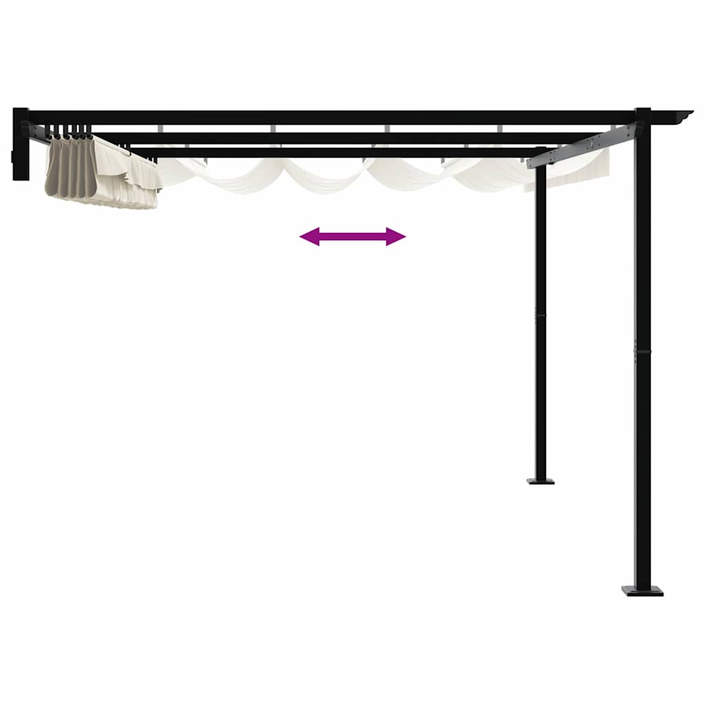 Paviljong Krem 400 x 300 x 200 cm Polyester