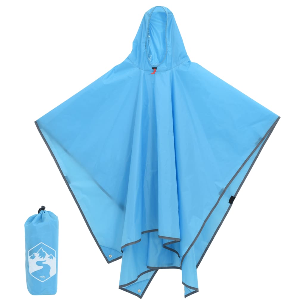 Regnponcho med hette 2-i-1 design 223x145 cm