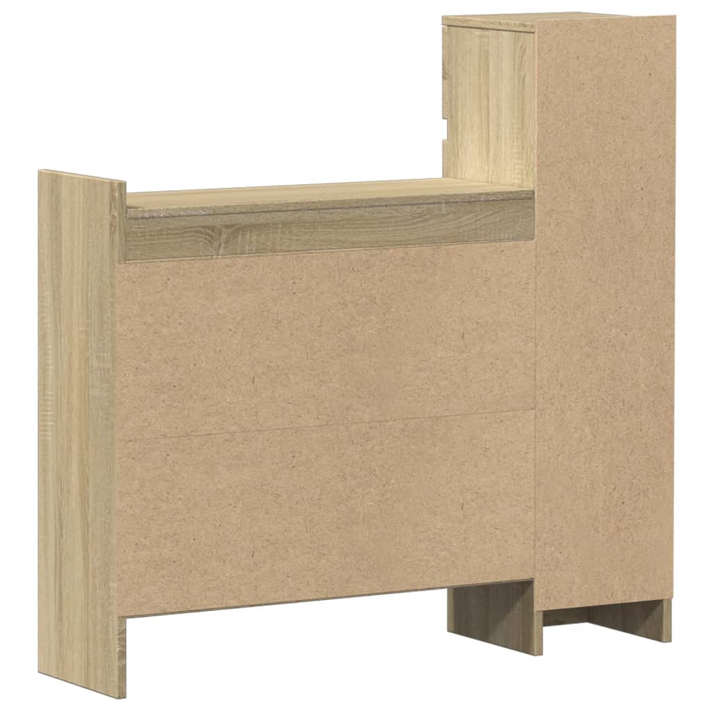 Skohylle sonoma eik 100,5x28x100 cm konstruert tre
