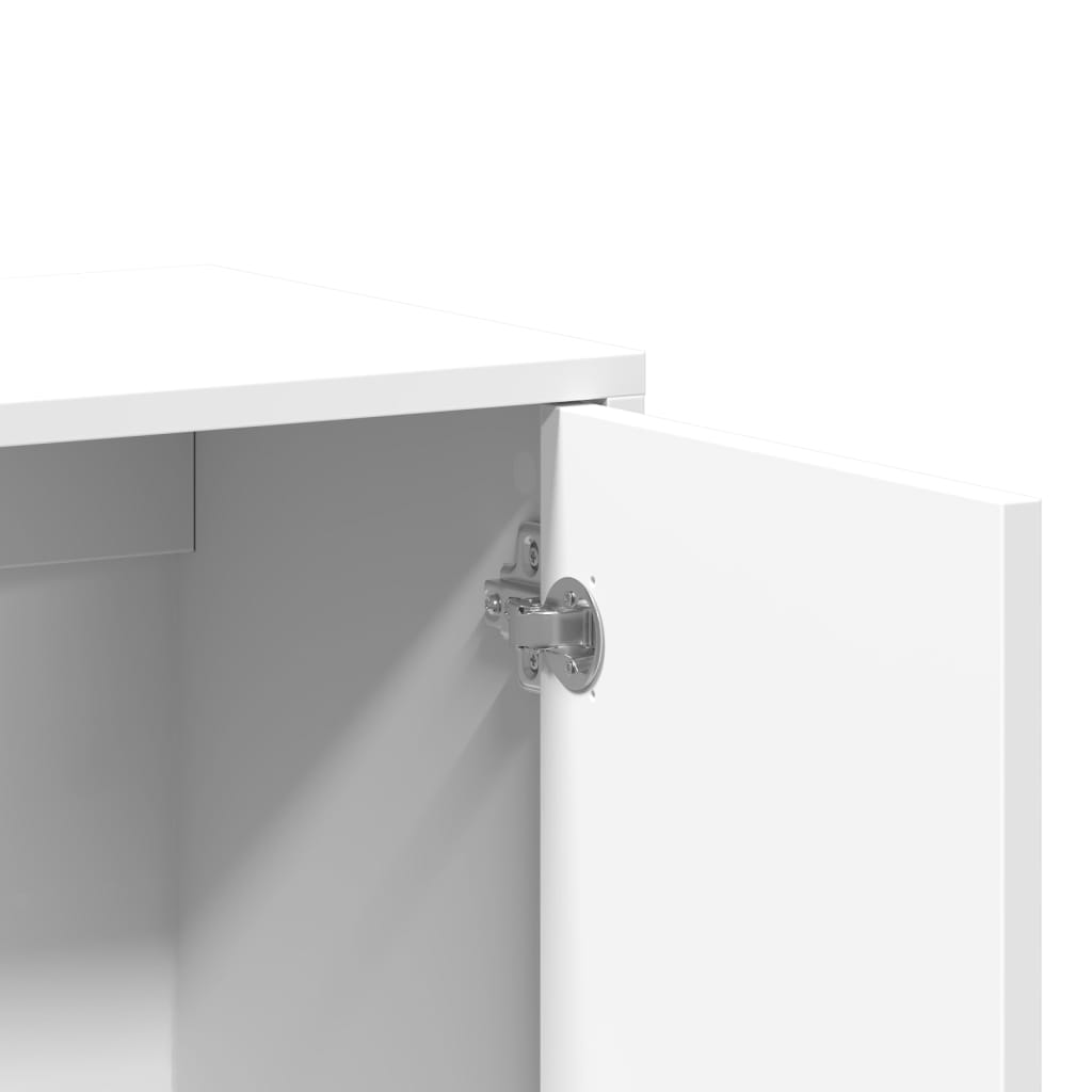 Skjenk hvit 60x31x70 cm konstruert tre