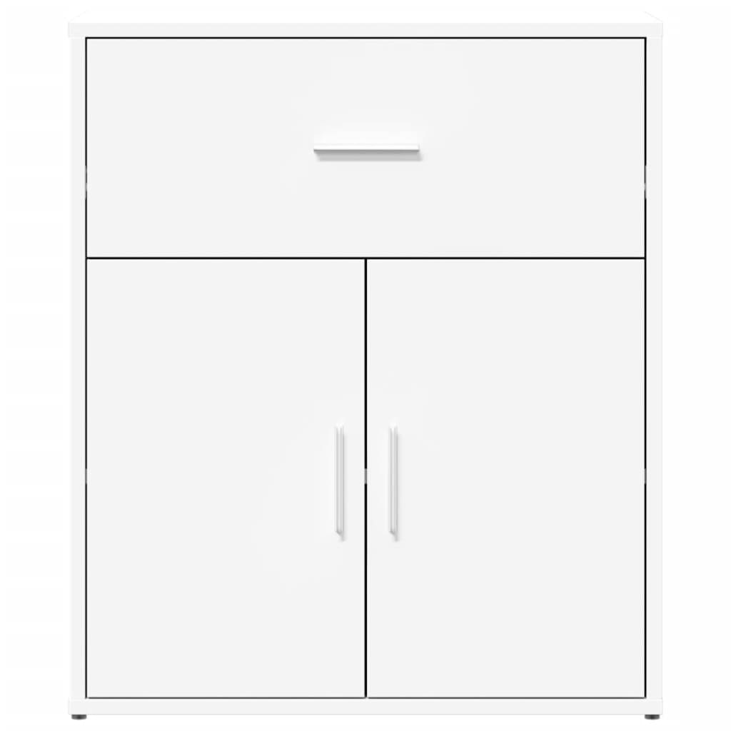 Skjenk hvit 60x31x70 cm konstruert tre