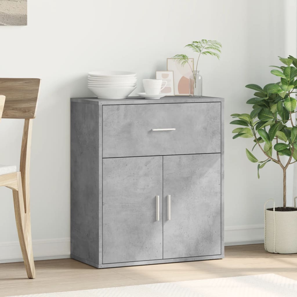 Skjenk grå 60x31x70 cm konstruert tre
