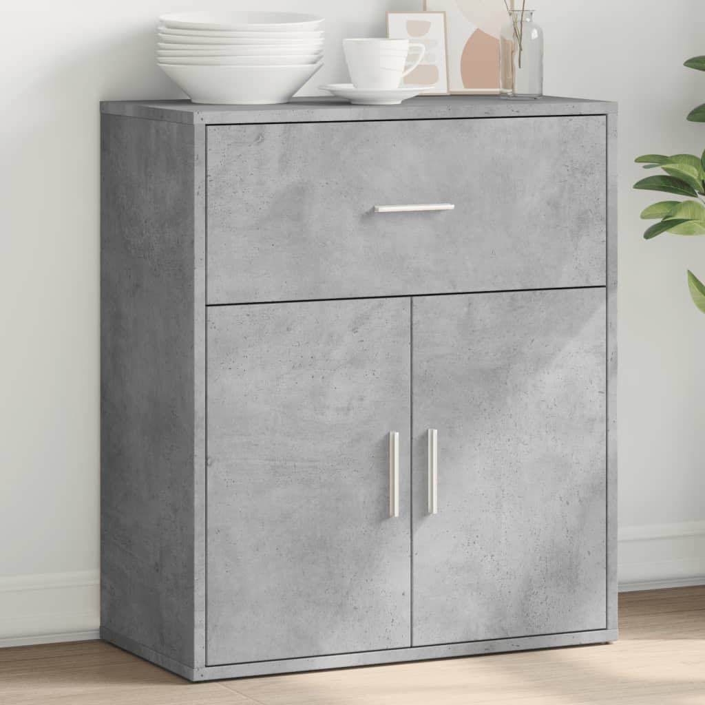 Skjenk grå 60x31x70 cm konstruert tre