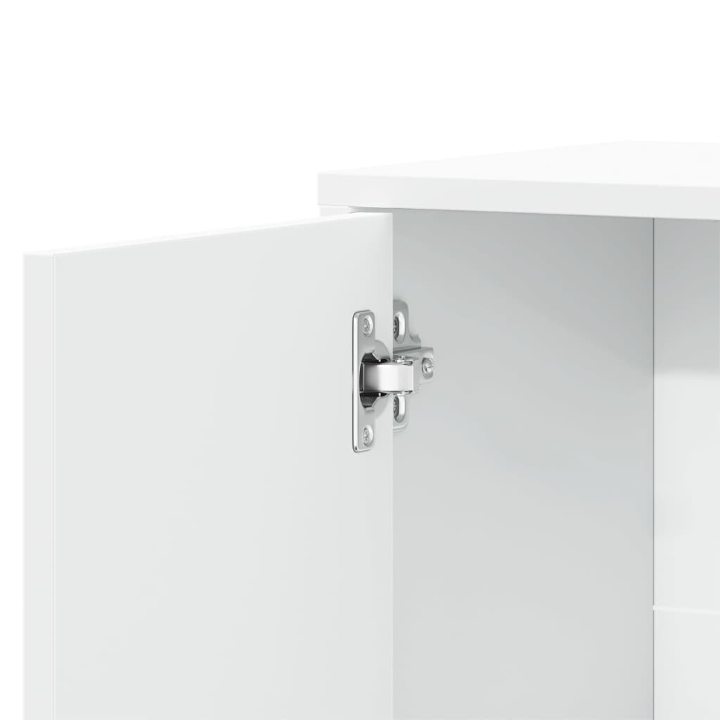 Skjenk hvit 60x31x70 cm konstruert tre
