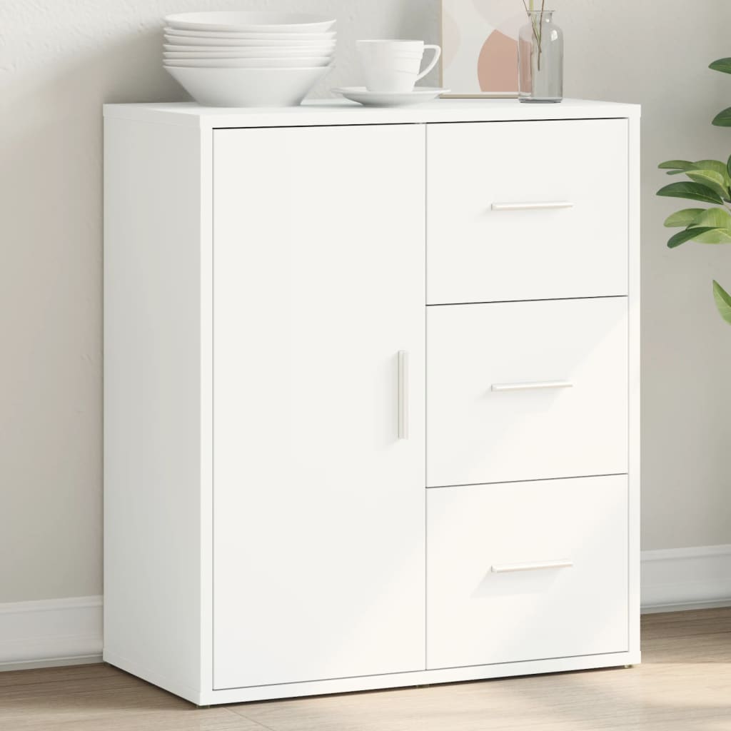 Skjenk hvit 60x31x70 cm konstruert tre