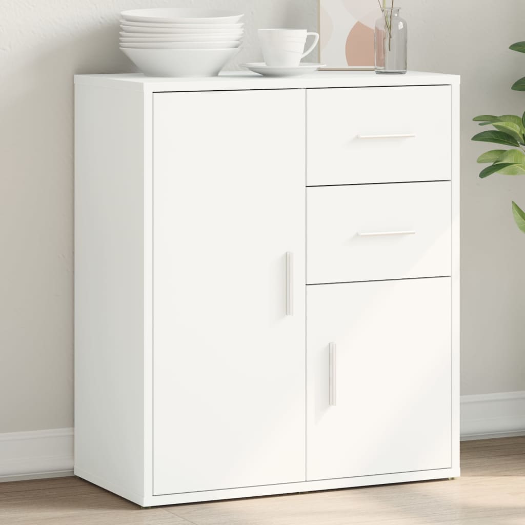 Skjenk hvit 60x31x70 cm konstruert tre