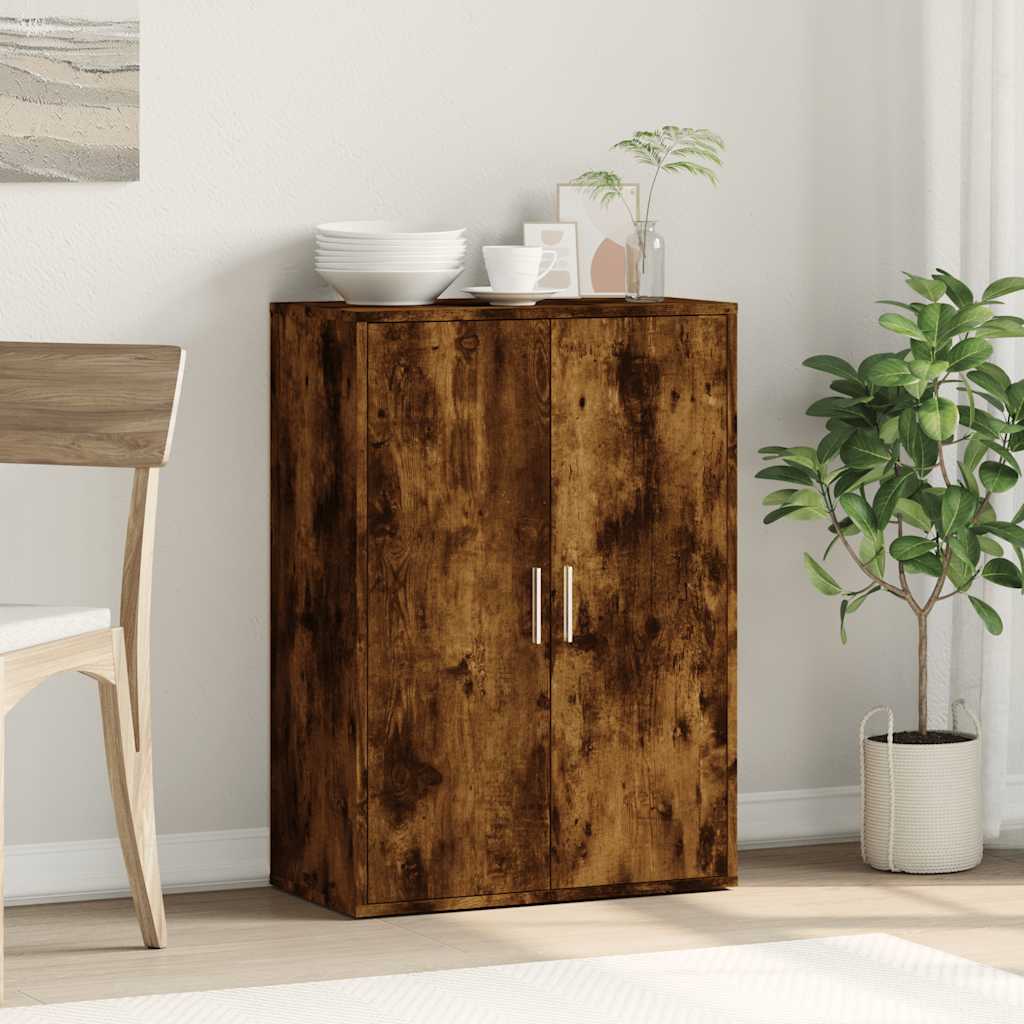 Skjenk røkt eik 60x31x84 cm konstruert tre