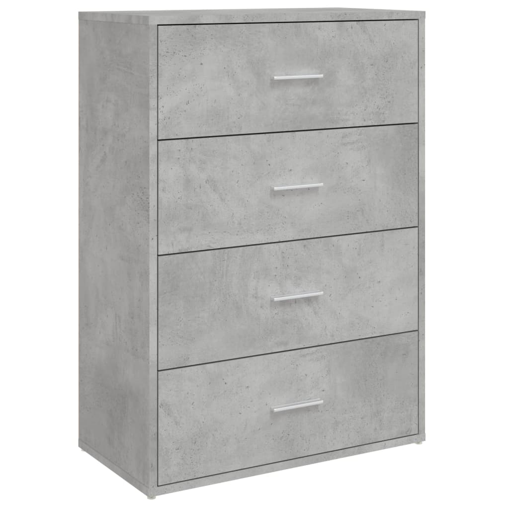Skjenk betonggrå 60x31x84 cm konstruert tre