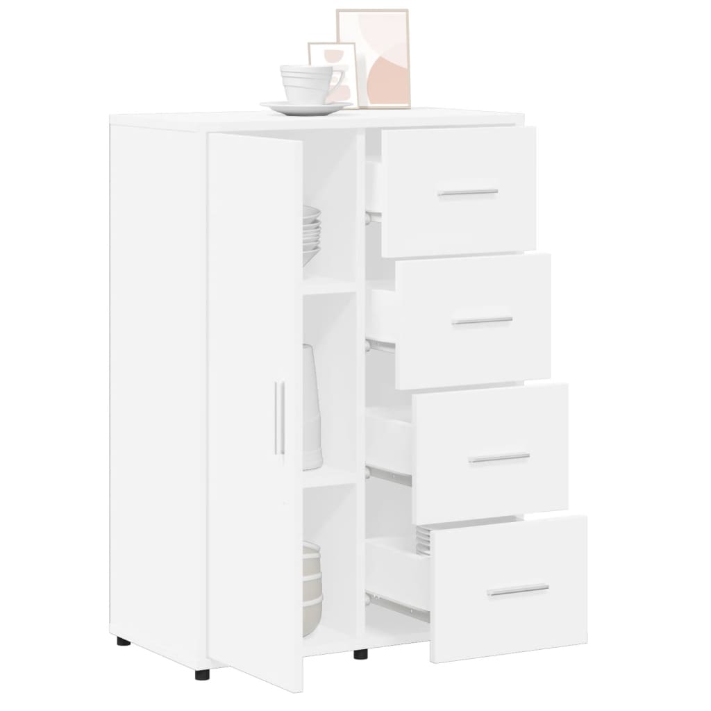 Skjenk hvit 60x31x84 cm konstruert tre