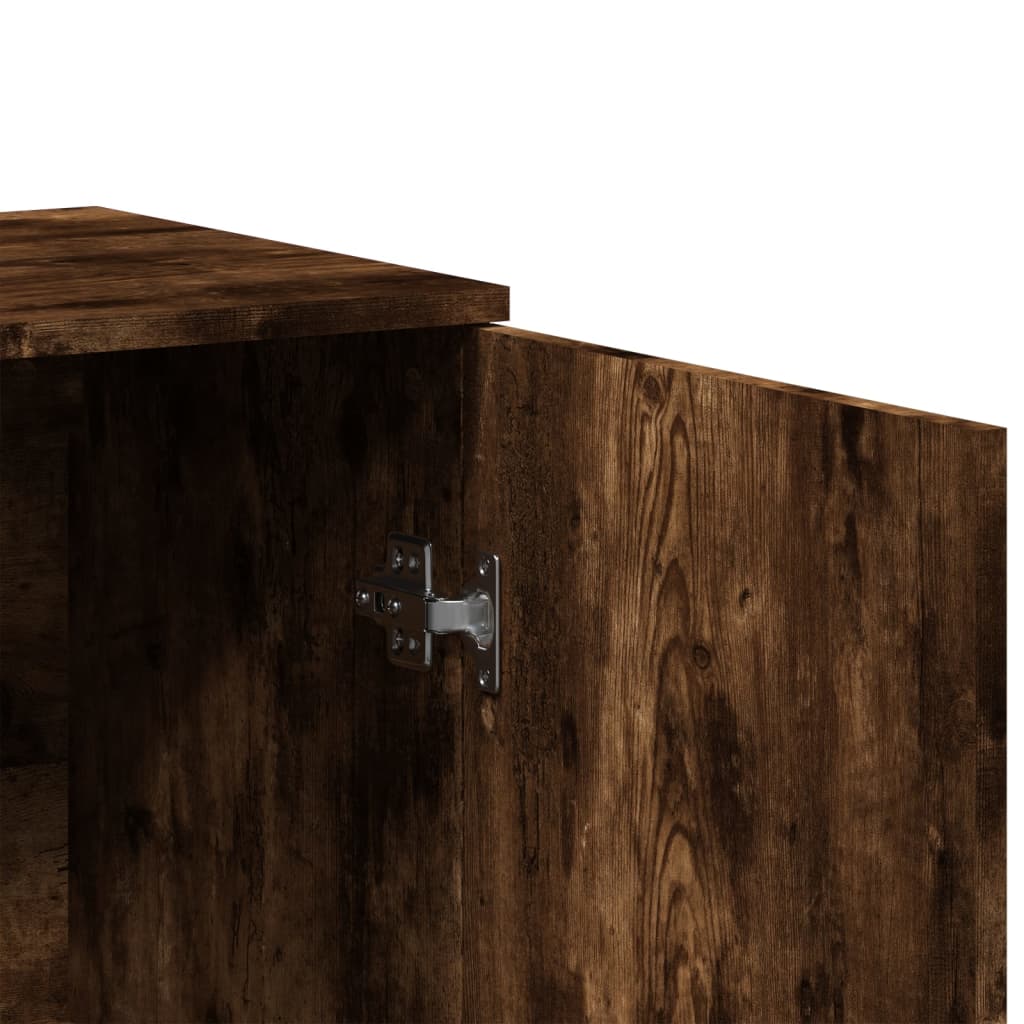 Skjenk røkt eik 79x38x80 cm konstruert tre