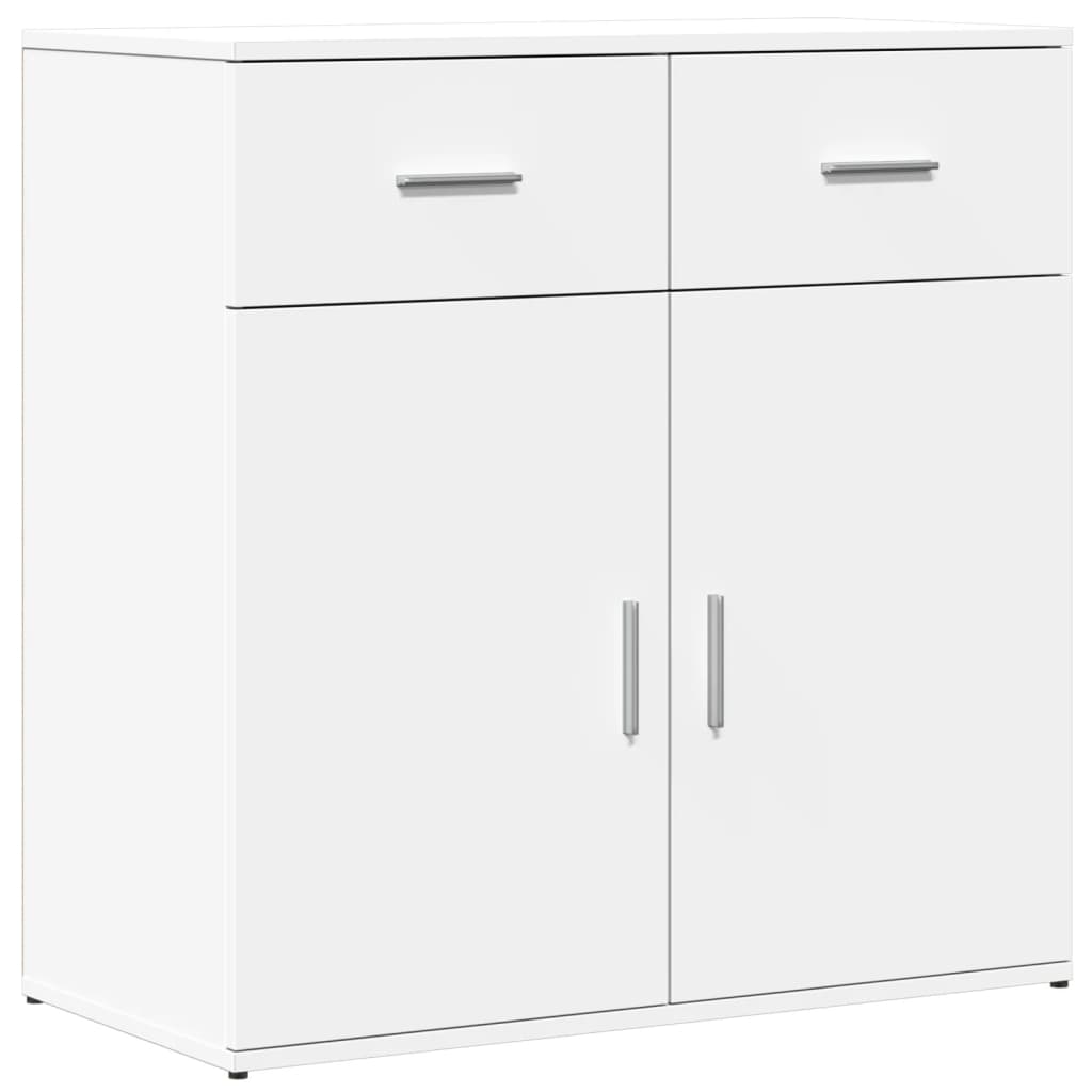 Skjenk hvit 79x38x80 cm konstruert tre