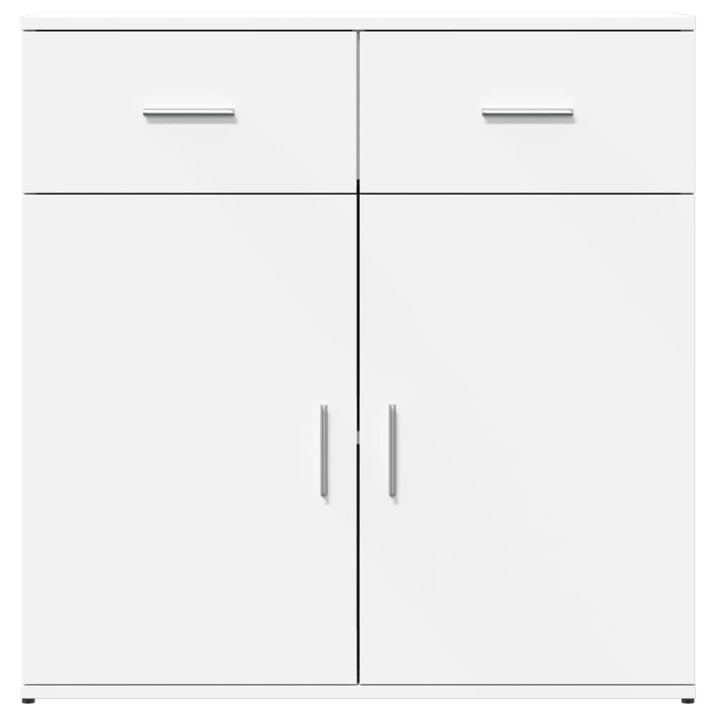 Skjenk hvit 79x38x80 cm konstruert tre