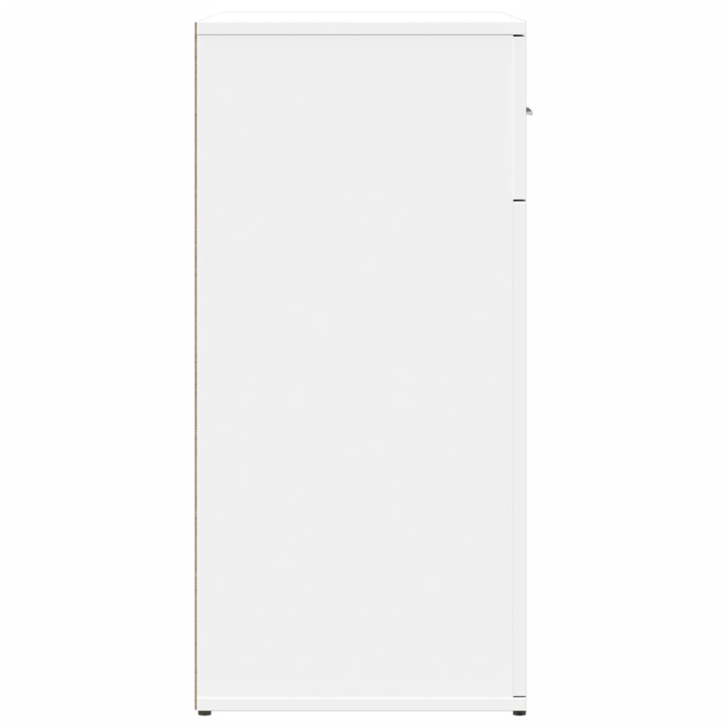 Skjenk hvit 79x38x80 cm konstruert tre