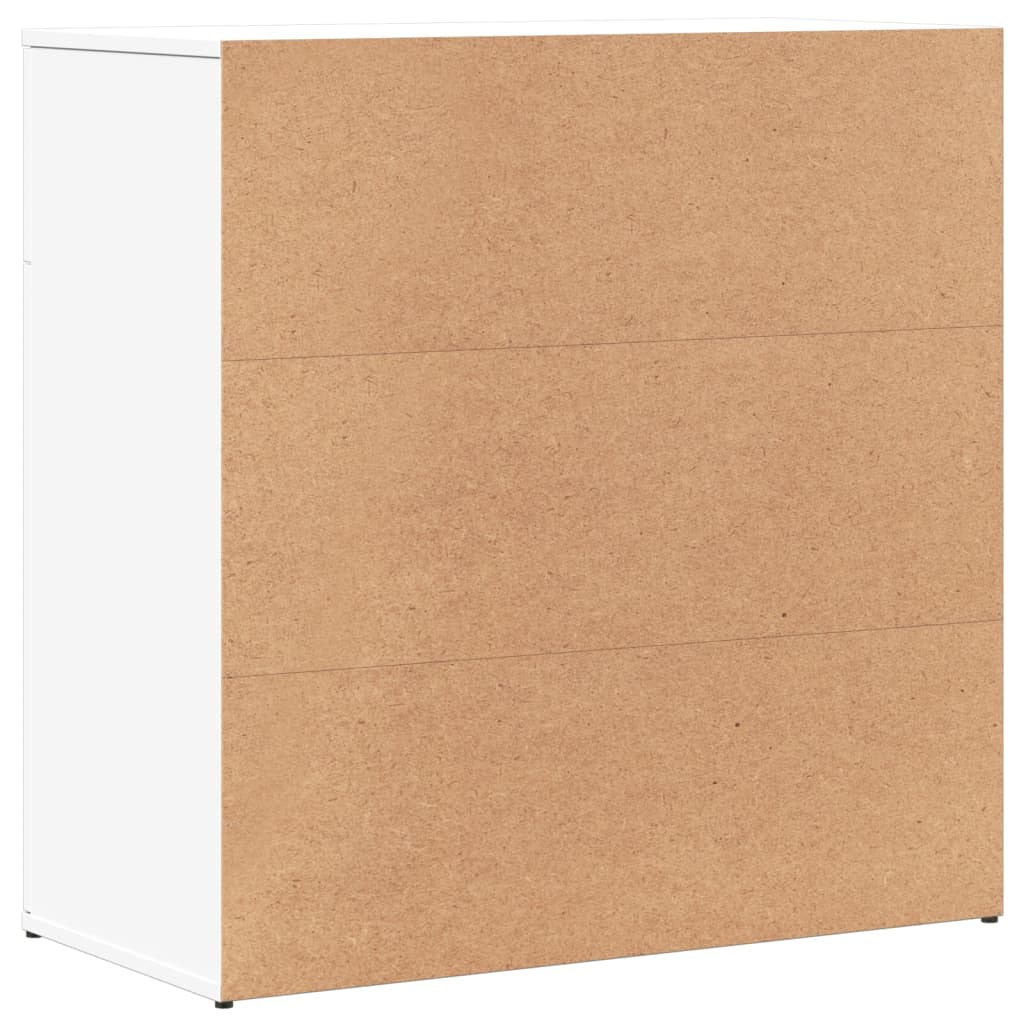Skjenk hvit 79x38x80 cm konstruert tre