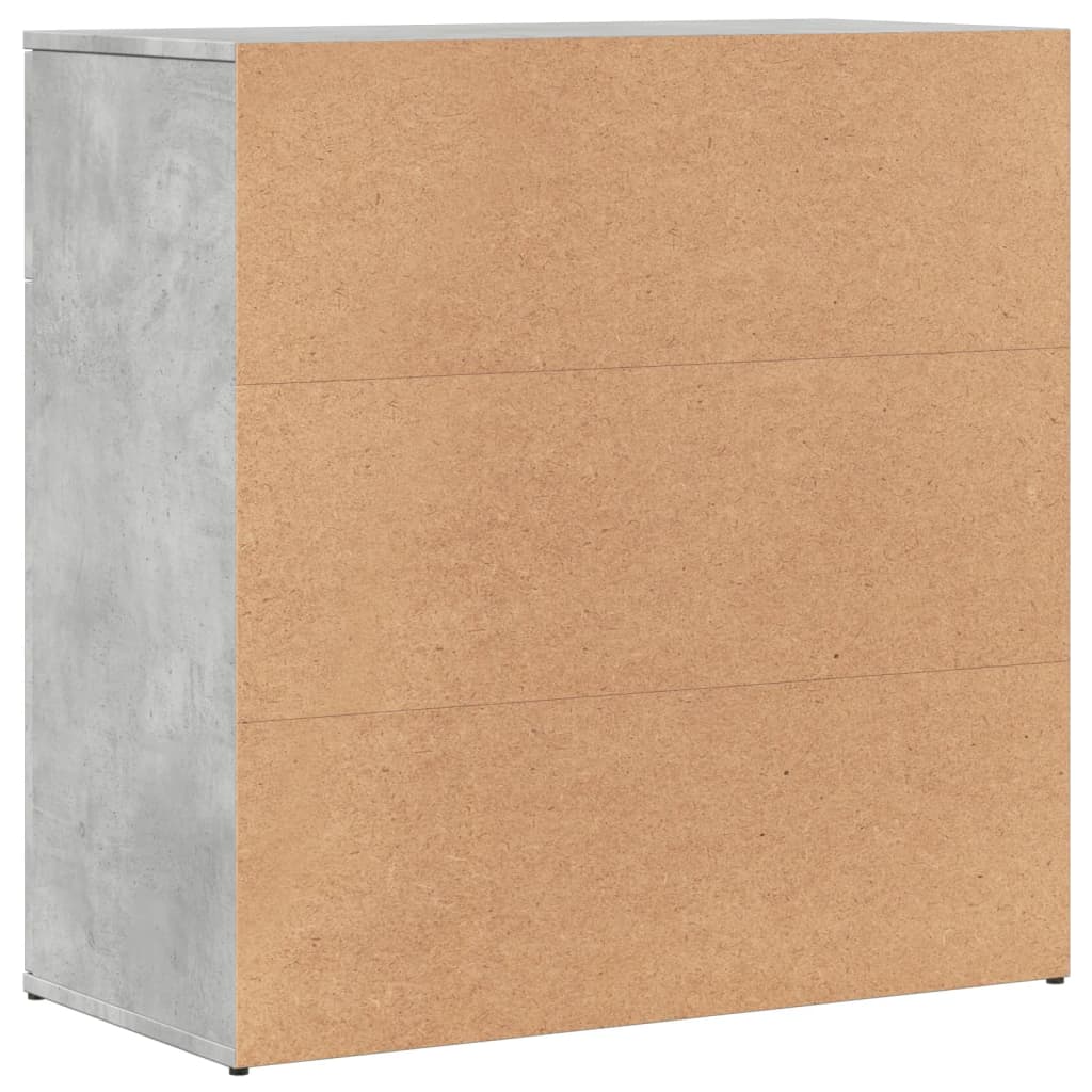 Skjenk betonggrå 79x38x80 cm konstruert tre