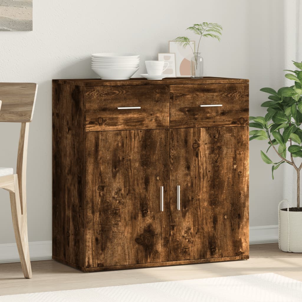 Skjenk røkt eik 79x38x80 cm konstruert tre