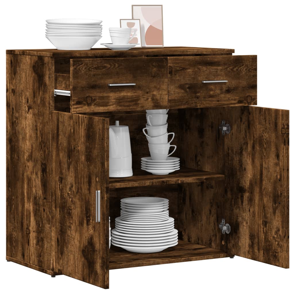 Skjenk røkt eik 79x38x80 cm konstruert tre