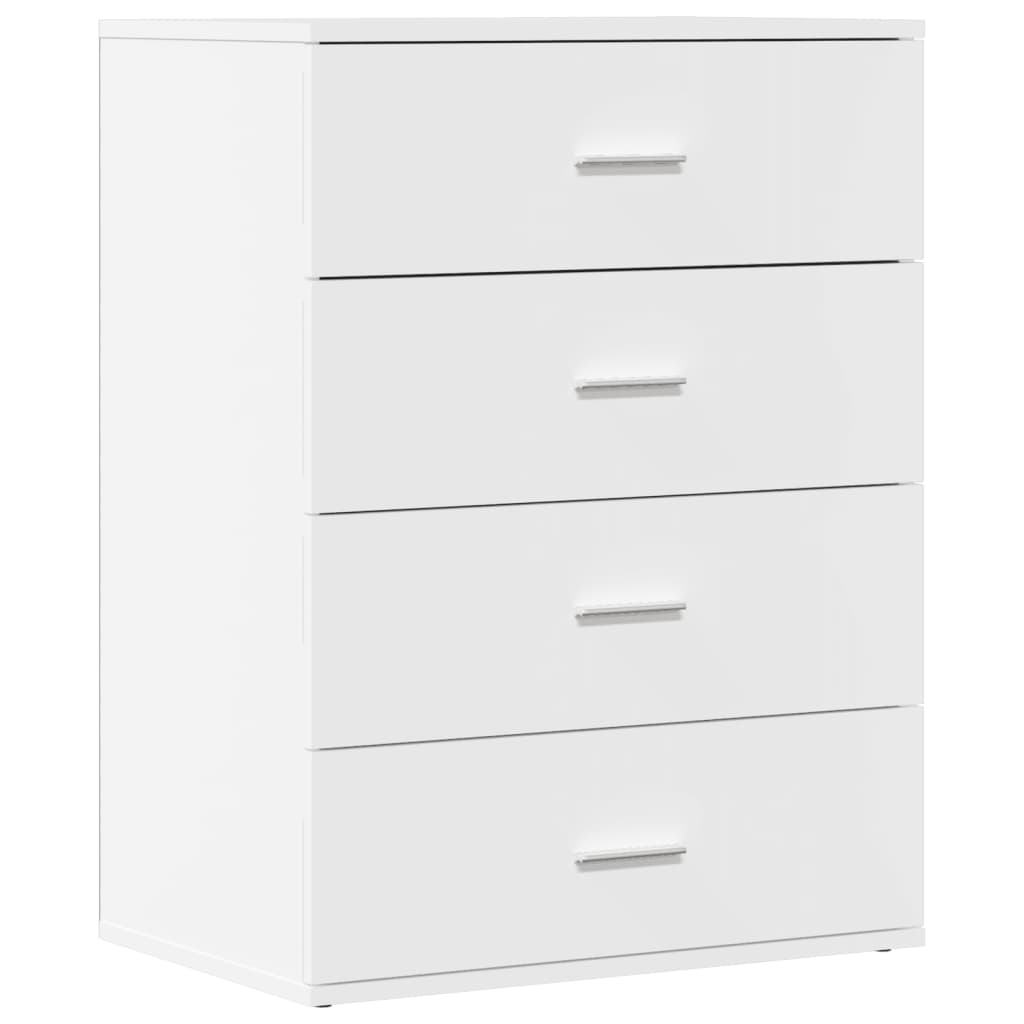 Skjenk hvit 60x39x80 cm konstruert tre