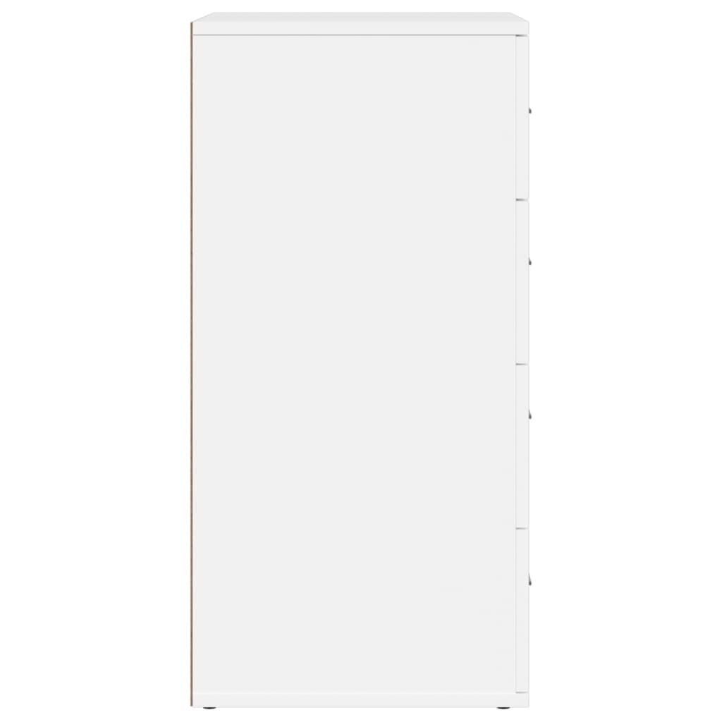 Skjenk hvit 60x39x80 cm konstruert tre